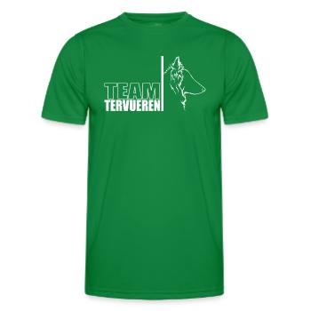 TEAM Tervueren Hunde Hund Wilsigns - Männer Funktions-T-Shirt - Kelly Green - Vorne - AI Model Male 178 dark (178cm)