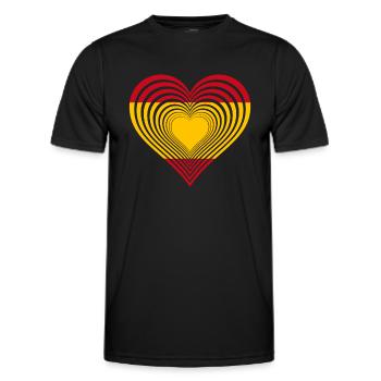 Spanien - Männer Funktions-T-Shirt - Schwarz - Vorne - AI Model Male 178 dark (178cm)