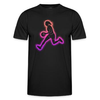 Basketball player Basketball player - Men's Functional T-Shirt - black - Front - AI Model Male 178 dark (178cm)