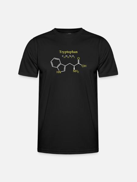 Tryptophane Molécule - T-shirt sport Homme - noir