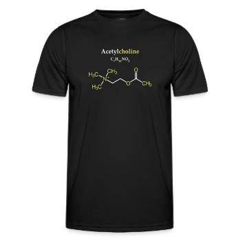 Acétylcholine Molécule - T-shirt sport Homme - noir - Devant - AI Model Male 178 dark (178cm)