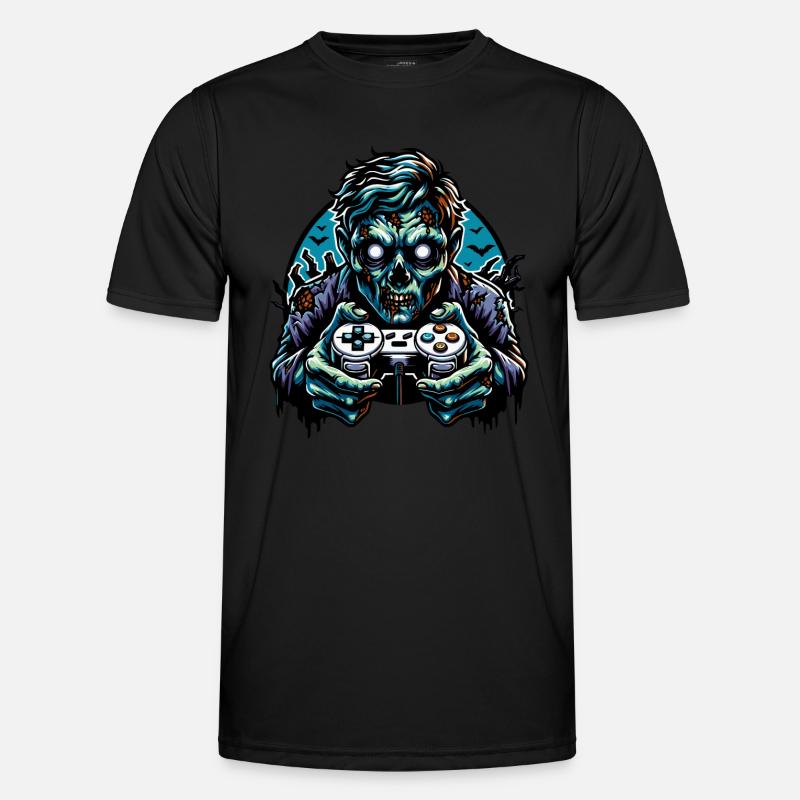 Zombie Gaming Controller - Men's Functional T-Shirt - black