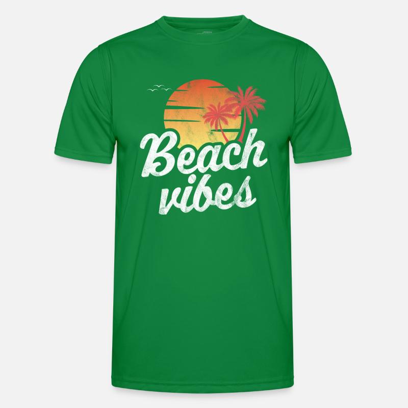 Vibrations de la plage T-shirt sport Homme