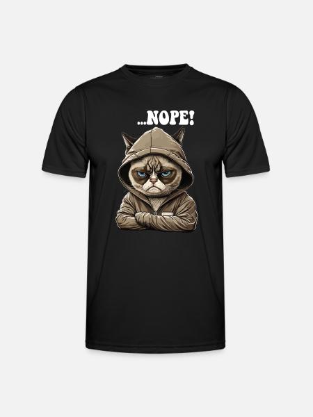 Nope! Neinsager - Mitarbeiter Arbeitskollegen - Männer Funktions-T-Shirt - Schwarz