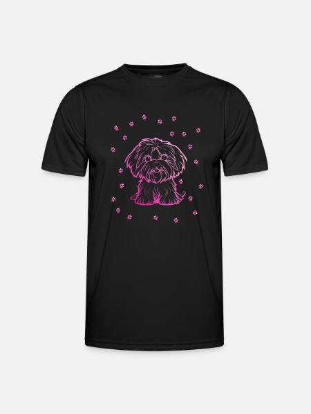 Havanese with small paws - Men's Functional T-Shirt - black