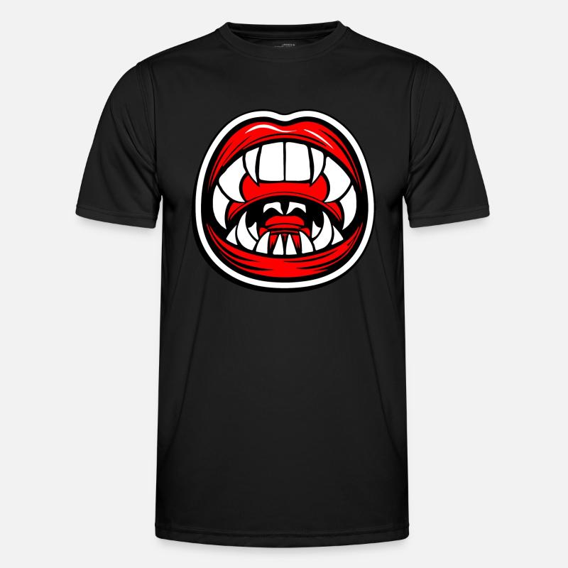 Vampire Fangs Men's Functional T-Shirt