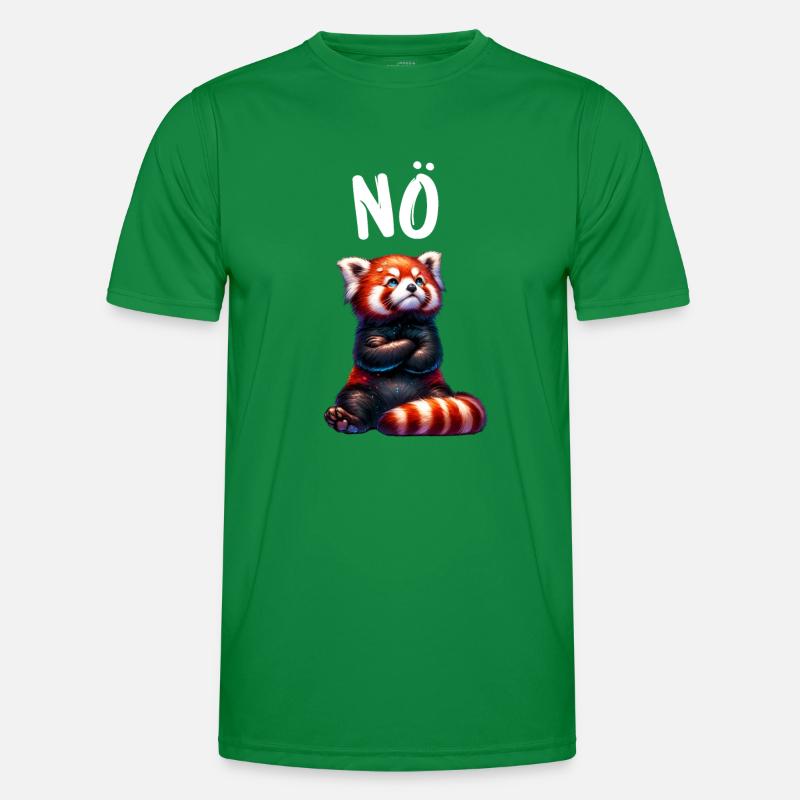 Panda roux Drôle Dicton Non, Renard de Feu T-shirt sport Homme