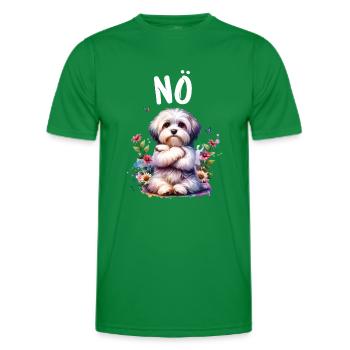 Drôle de dicton havanais non pour les amoureux des chiens - T-shirt sport Homme - vert - Devant - AI Model Male 178 dark (178cm)
