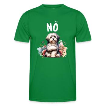 Drôle de dicton havanais non pour les amoureux des chiens - T-shirt sport Homme - vert - Devant - AI Model Male 178 dark (178cm)