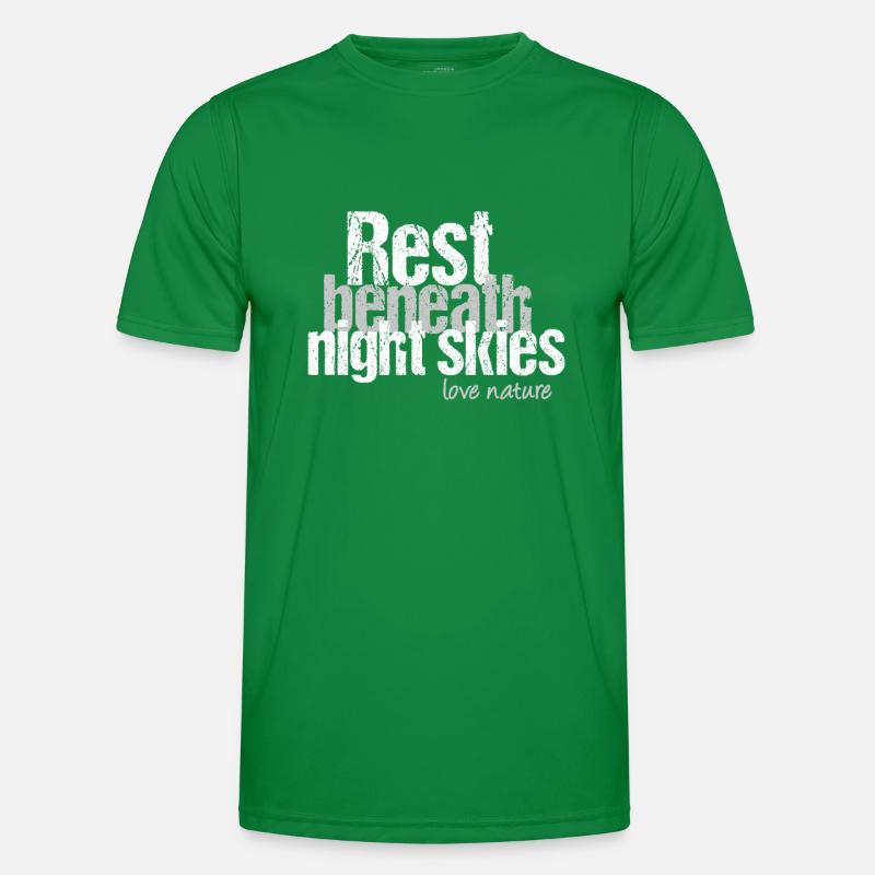 Tranquility under the night sky Men's Functional T-Shirt