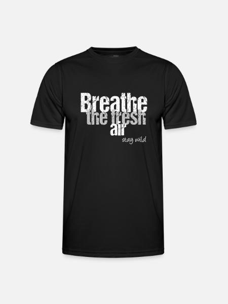 fresh air, stay wild - Men's Functional T-Shirt - black