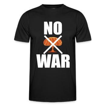 No was not a war - Men's Functional T-Shirt - black - Front - AI Model Male 178 dark (178cm)