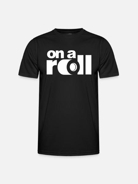 On a Roll - Männer Funktions-T-Shirt - Schwarz