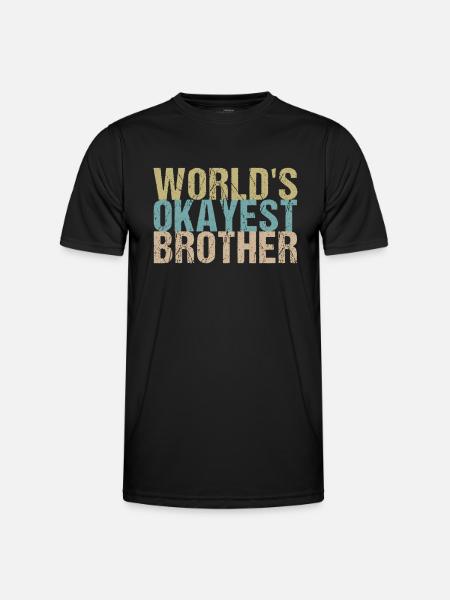 Bester Bruder der Welt - Männer Funktions-T-Shirt - Schwarz