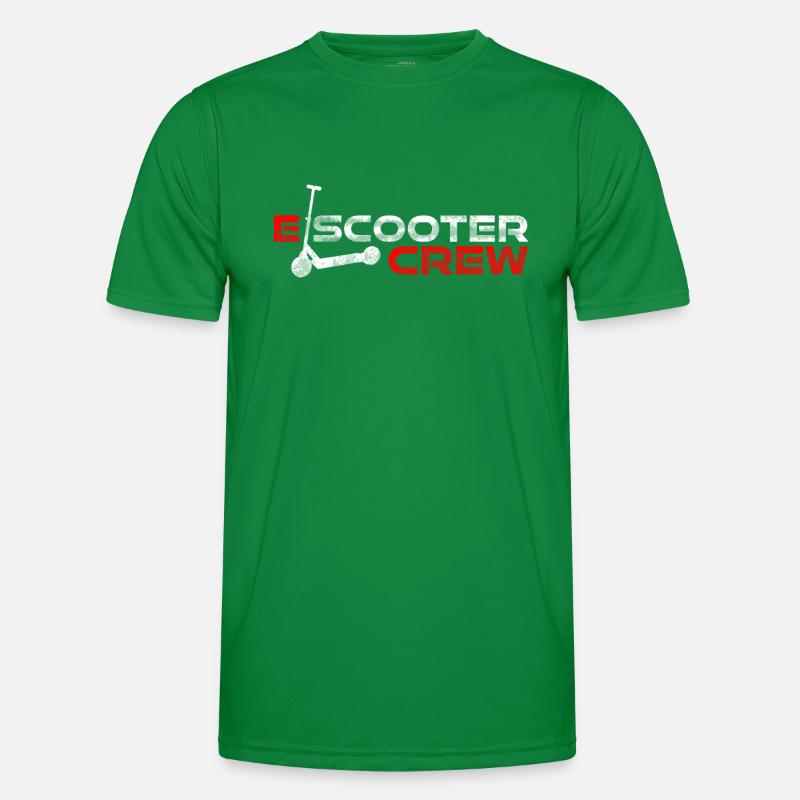 E-Scooten Crew Vintage Distressed Retro Electro T-shirt sport Homme