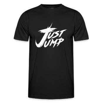 Just Jump Skydiver Just jump - Men's Functional T-Shirt - black - Front - AI Model Male 178 dark (178cm)