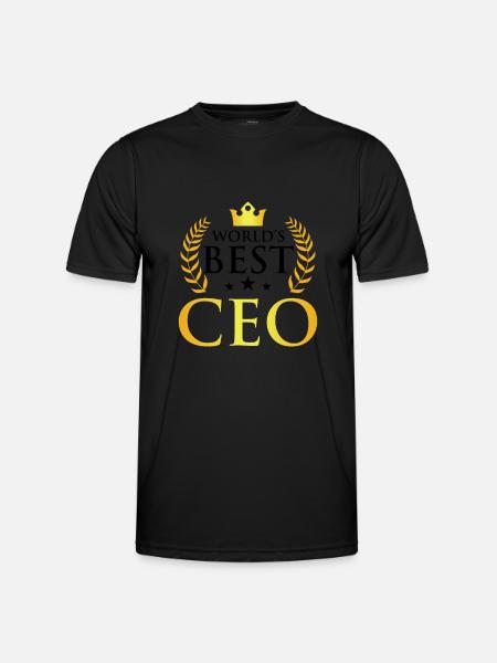 Best CEO Design in Gold - Men's Functional T-Shirt - black