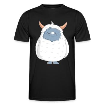 Yeti - Männer Funktions-T-Shirt - Schwarz - Vorne - AI Model Male 178 dark (178cm)