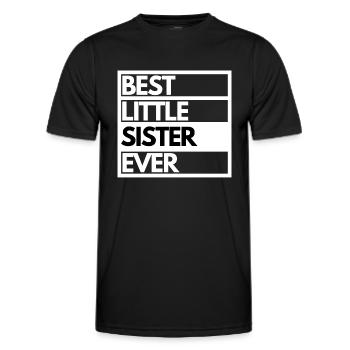Beste kleine Schwester Geschenk Beste kleine Schwester - Männer Funktions-T-Shirt - Schwarz - Vorne - AI Model Male 178 dark (178cm)