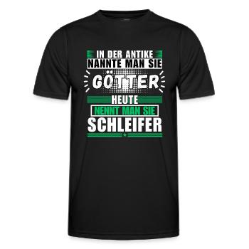 Männer werden Schleifer - Männer Funktions-T-Shirt - Schwarz - Vorne - AI Model Male 178 dark (178cm)