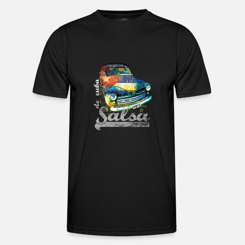 salsa - Männer Funktions-T-Shirt - Schwarz