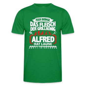 ALFRED - Grill - Männer Funktions-T-Shirt - Kelly Green - Vorne - AI Model Male 178 dark (178cm)