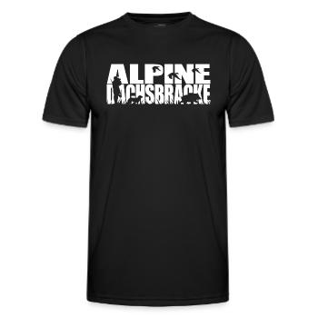 ALPINE DACHSBRACKE Jagdhunde Jagdhund Wilsigns - Männer Funktions-T-Shirt - Schwarz - Vorne - AI Model Male 178 dark (178cm)