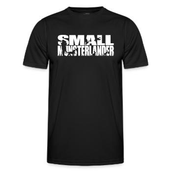 SMALL MUNSTERLANDER Jagdhund Wilsigns Jagdhunde - Männer Funktions-T-Shirt - Schwarz - Vorne - AI Model Male 178 dark (178cm)