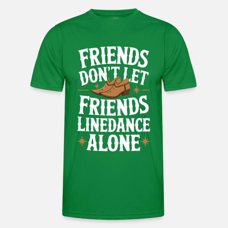 Line Dancing Tanzen Tänzer Männer Funktions-T-Shirt