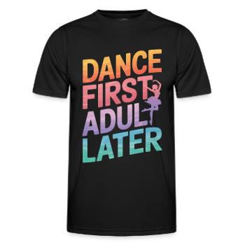 Tanzen Tänzer Tanzen - Männer Funktions-T-Shirt - Schwarz - Vorne - AI Model Male 178 dark (178cm)