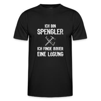 Spengler Dellendoktor Kfz Auto Beruf Lackierer - Männer Funktions-T-Shirt - Schwarz - Vorne - AI Model Male 178 dark (178cm)