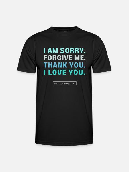 Ho'oponopono - Männer Funktions-T-Shirt - Schwarz