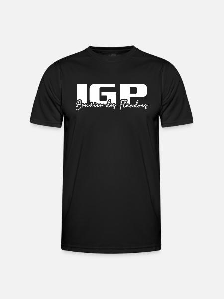 BOUVIER DES FLANDRES IGP Hundesport Wilsigns - Männer Funktions-T-Shirt - Schwarz