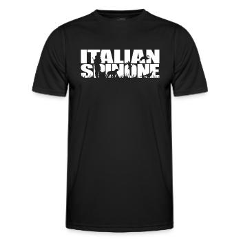ITALIAN SPINONE Jagdhund Jagdhunde Wilsigns - Männer Funktions-T-Shirt - Schwarz - Vorne - AI Model Male 178 dark (178cm)