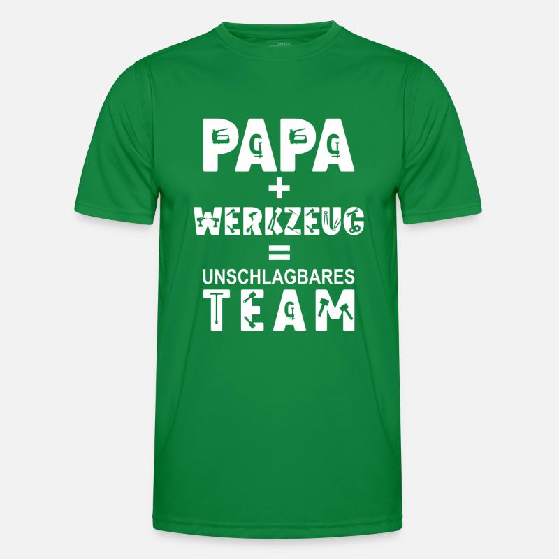 Papa Handwerker Geschenk Männer Funktions-T-Shirt