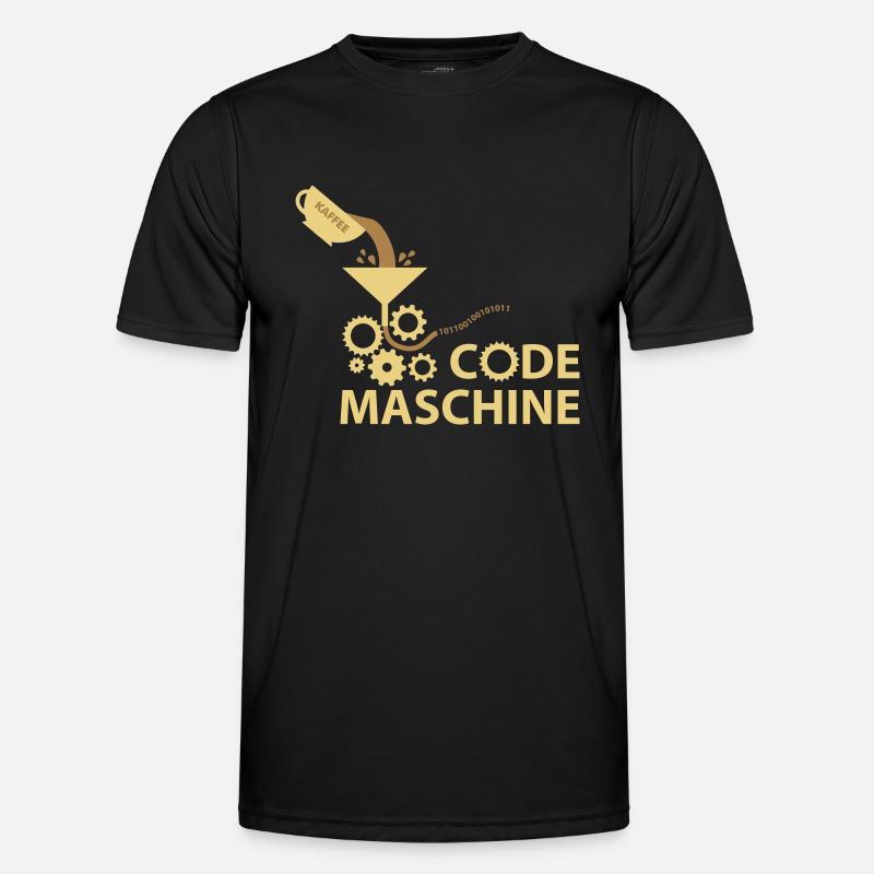 Code-Maschine Männer Funktions-T-Shirt