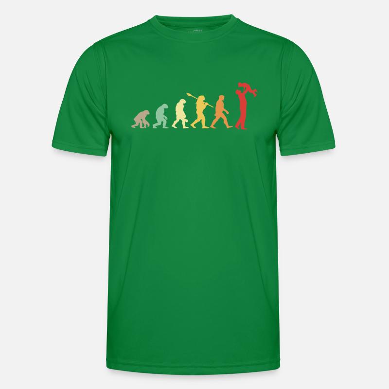 Darwin Evolution for Dads 👨 👧 👦 Men's Functional T-Shirt