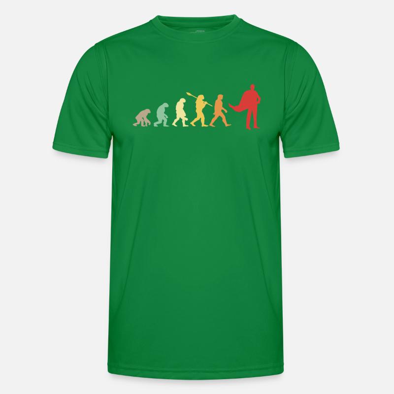 Darwin-Evolution für Supermans 🦸 ♂️ Männer Funktions-T-Shirt