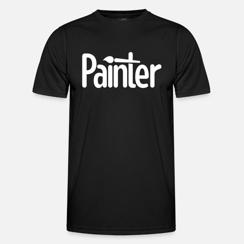 Painter - Männer Funktions-T-Shirt - Schwarz
