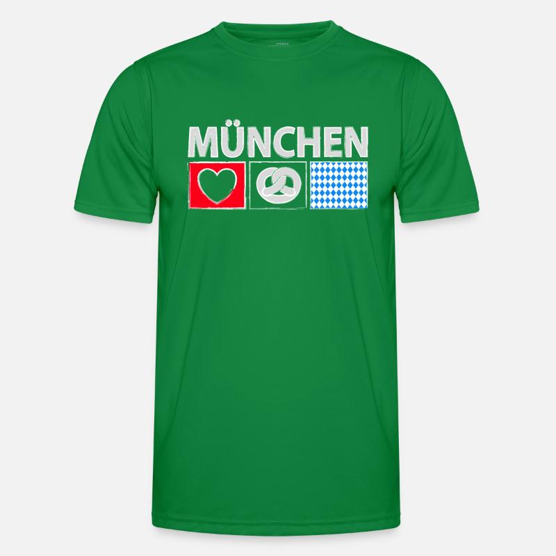 München mit Herz Männer Funktions-T-Shirt