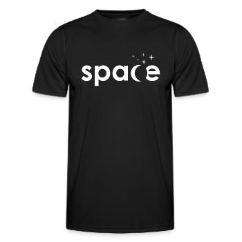 Space - The Outer Space - Men's Functional T-Shirt - black - Front - AI Model Male 178 dark (178cm)