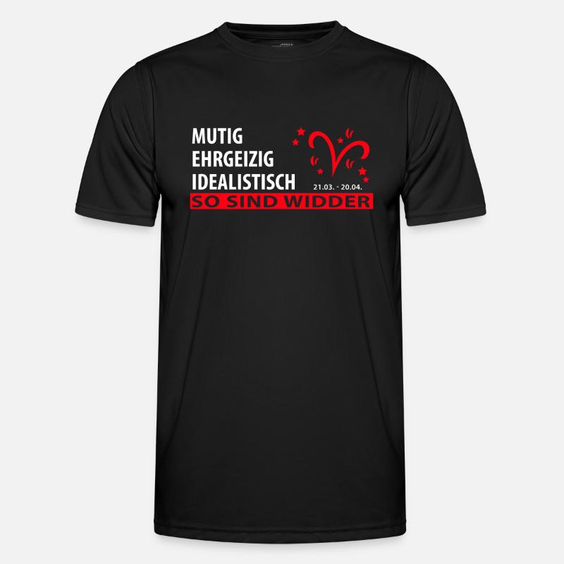 Sternzeichen Widder - Eigenschaften Männer Funktions-T-Shirt