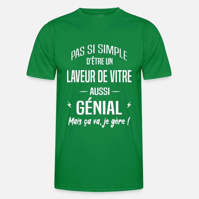 Laveur de vitre T-shirt sport Homme