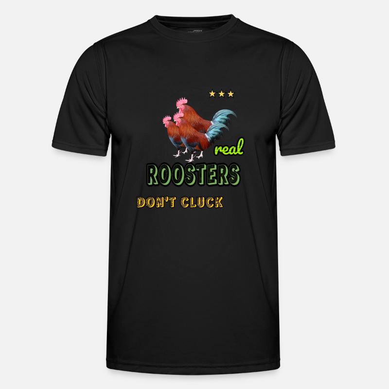 Echte Hähne Männer Funktions-T-Shirt