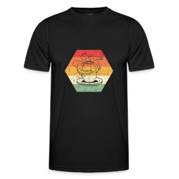 Artiste céramiste. Pour les potiers. Poterie vintage - T-shirt sport Homme - noir - Devant - AI Model Male 178 dark (178cm)