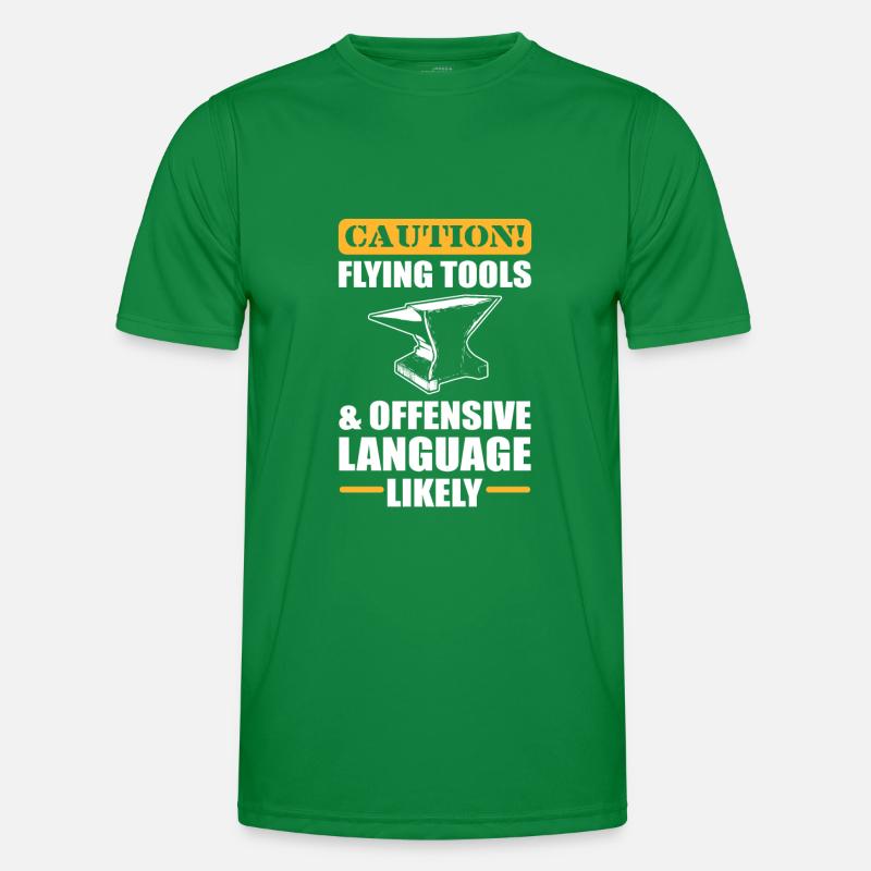 Metalworking Flying Tools Blacksmith Männer Funktions-T-Shirt