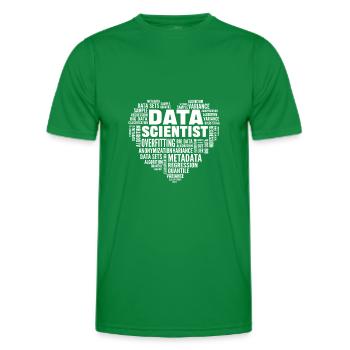Datenwissenschaft. Big Data-analytik. Für - Männer Funktions-T-Shirt - Kelly Green - Vorne - AI Model Male 178 dark (178cm)