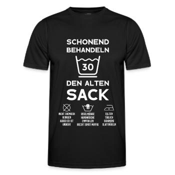 30. GEBURTSTAG MANN JAHRGANG 1993 30 JAHRE - Männer Funktions-T-Shirt - Schwarz - Vorne - AI Model Male 178 dark (178cm)