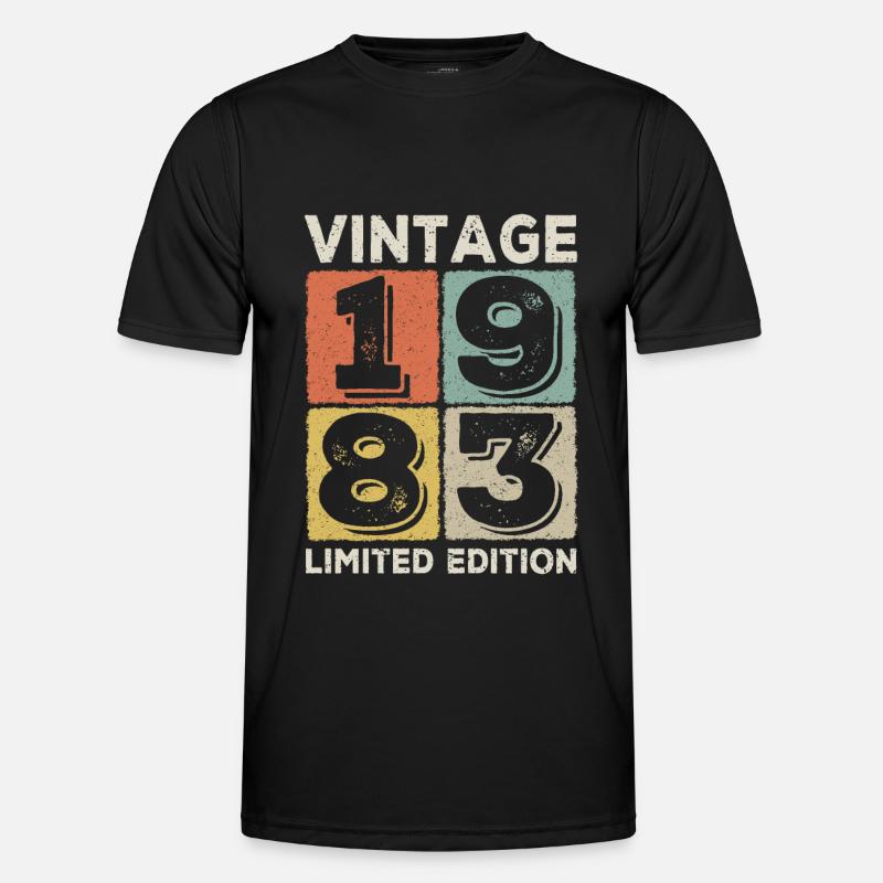 vintage 1983 - Men's Functional T-Shirt - black
