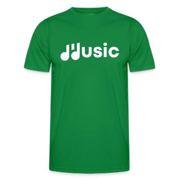 Musique - Musik - T-shirt sport Homme - vert - Devant - AI Model Male 178 dark (178cm)